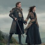 Sam Heughan e Caitriona Balfe em Outlander
