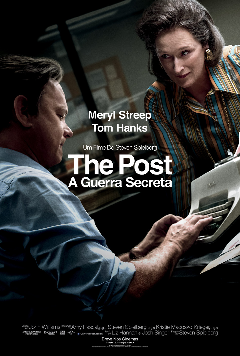 Meryl Streep e Tom Hanks no cartaz nacional de The Post - A Guerra Secreta